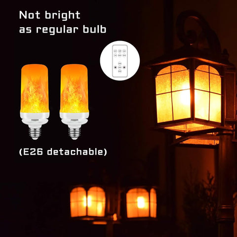 BLUEYE flame bulbs showing 3 timer options for flexible setup