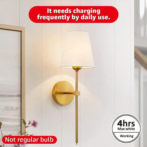 BLUEYE bulb charging via USB-C for easy recharging without screws.