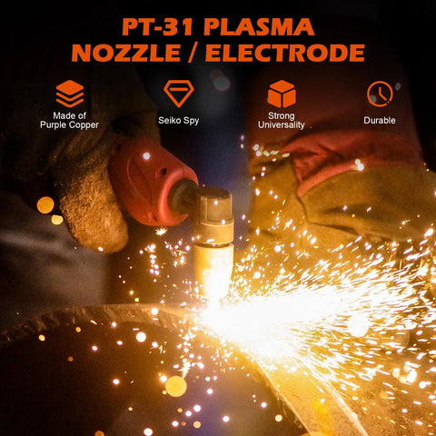 Blugibedramsh PT31 nozzles deliver clean cuts and longer life.