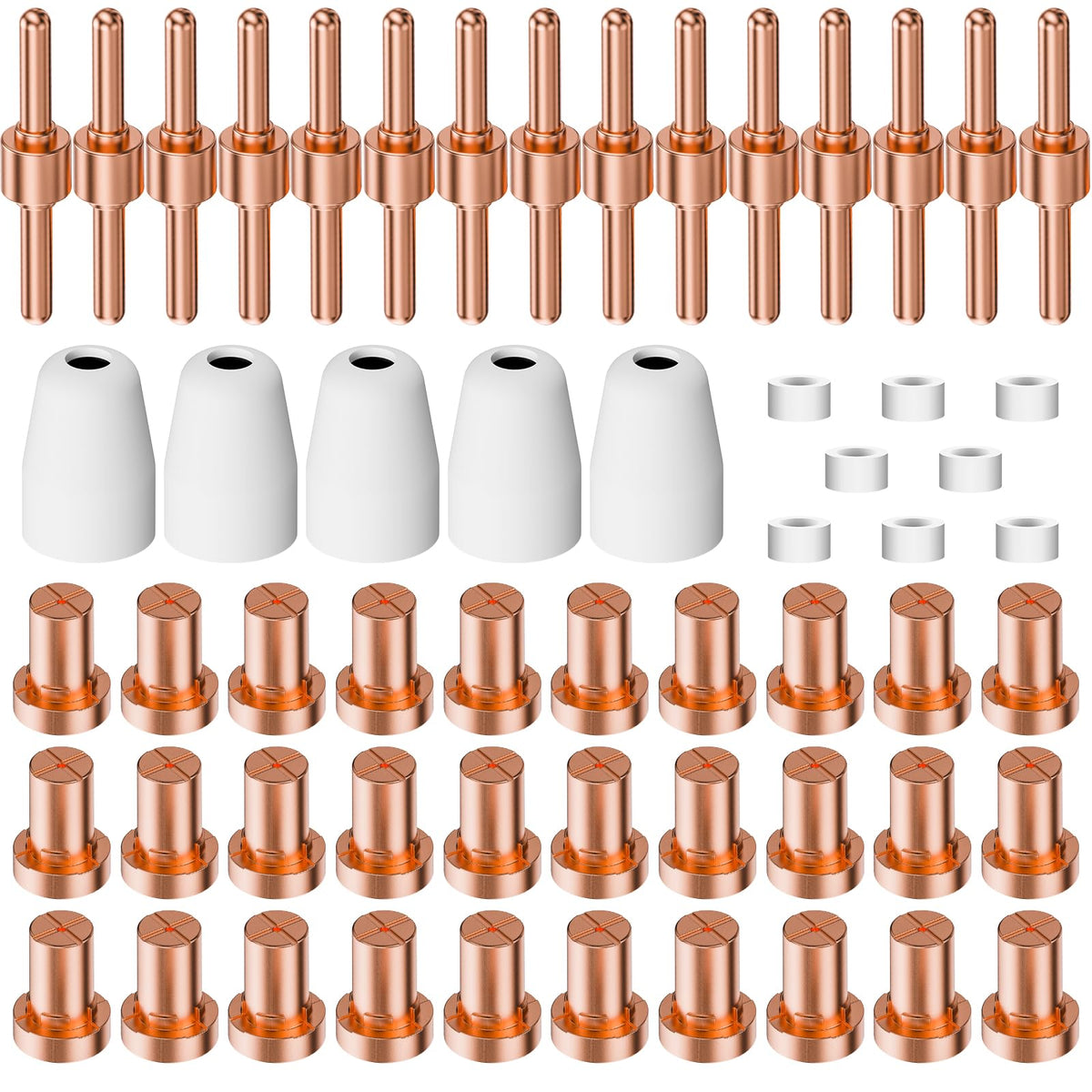 Blugibedramsh PT31 plasma consumables kit enabling precise cuts.