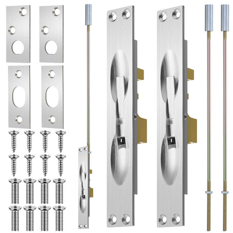 Blulu 12-inch lever extension flush bolt for enhanced door control and security