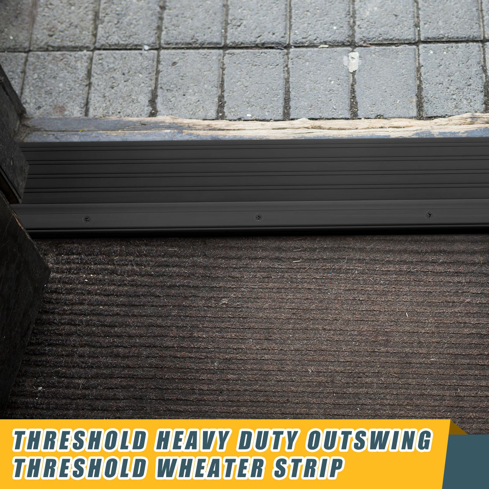 Blulu 36in aluminum threshold dimensions referenced for precise fit