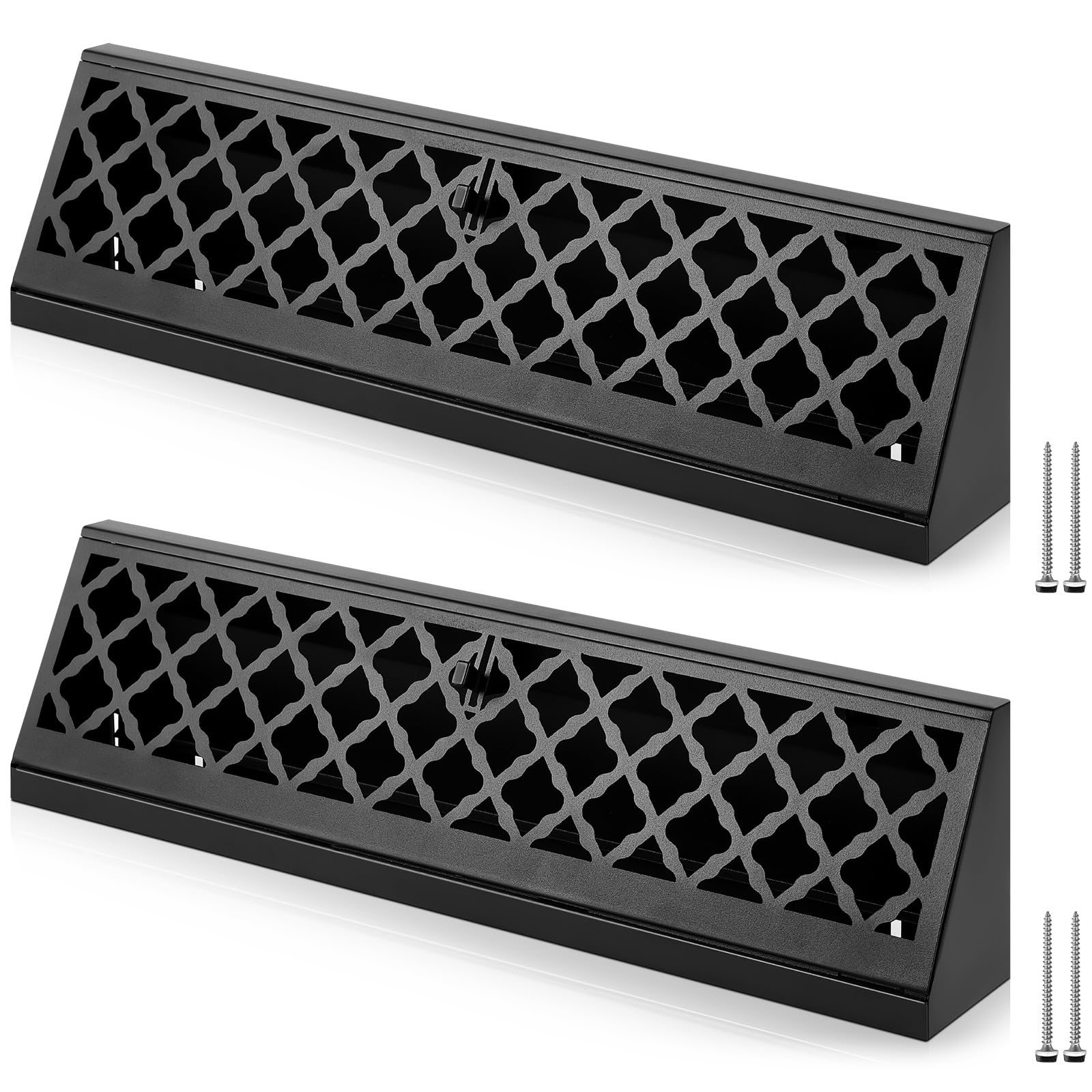 Blulu baseboard vent cover 18 inch front view demonstrates airflow control and modern decor