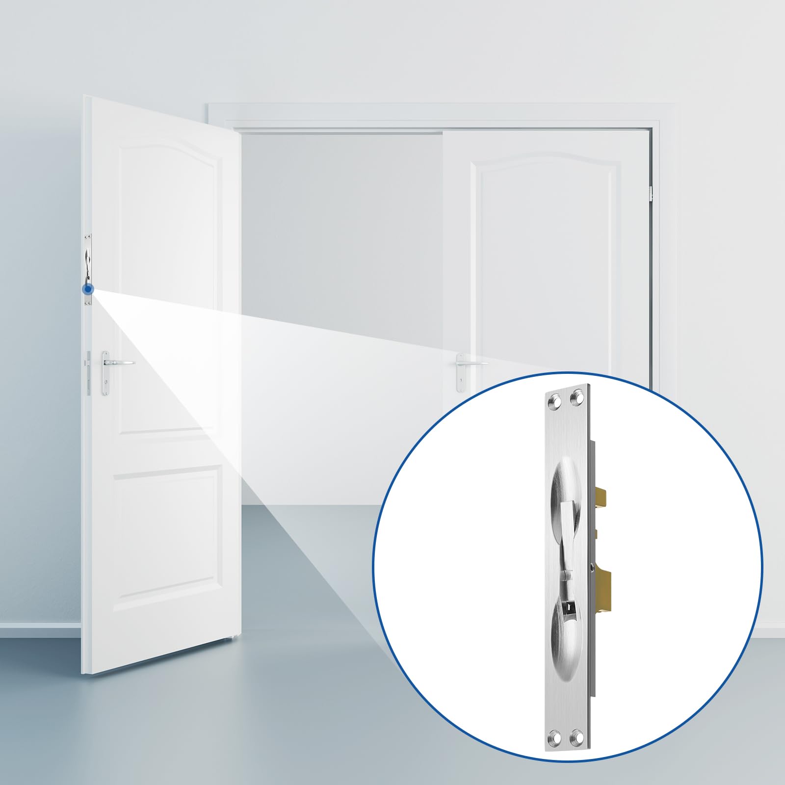 Easy lever operation for frequent door use with Blulu bolt
