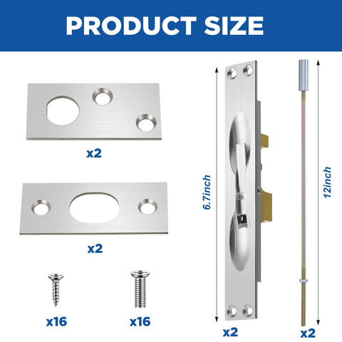 Blulu brass flush bolt on fire doors improves sealing and fire safety