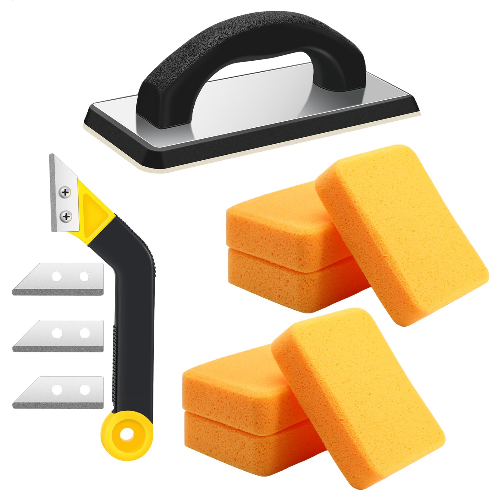 Blulu grout float 9.5x4 inch with cushioned EVA surface for smooth grout application.