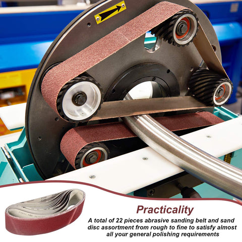 Blulu disc 180-grit for fine deburring and finishing.