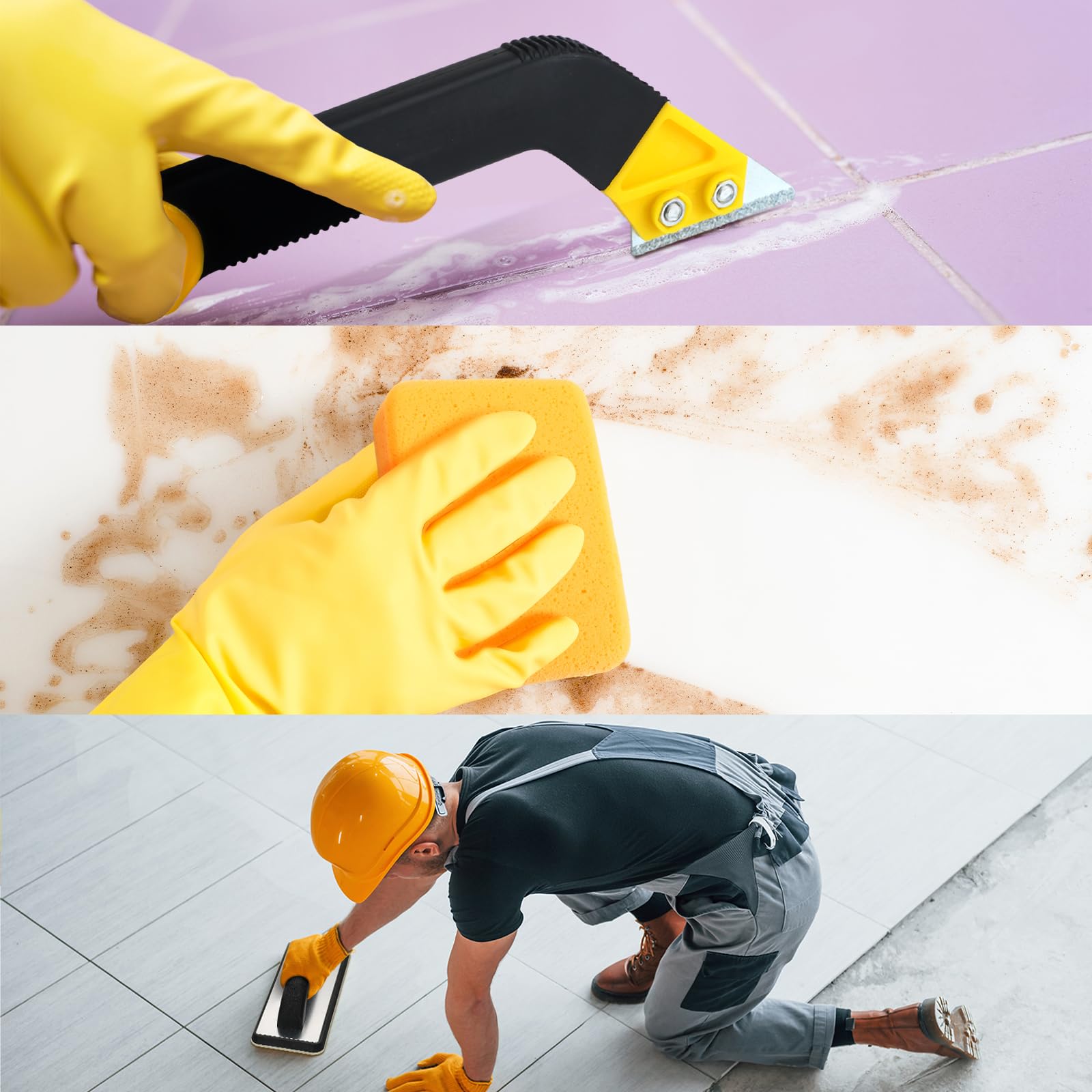 Blulu tile grouting accessory set supports masonry, stucco, and drywall tasks.