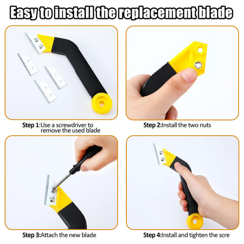 Blulu tiling tools kit complete for grout application and repair projects.