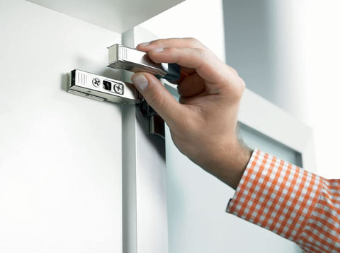 Blum 973A0500 pack of 20 Blumotion hinges for consistent cabinet updates.