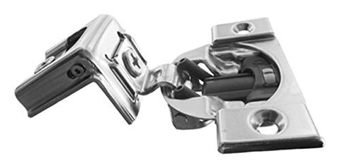 Blum B039C355B wraparound hinge installation highlighting compact design and 110-degree opening.