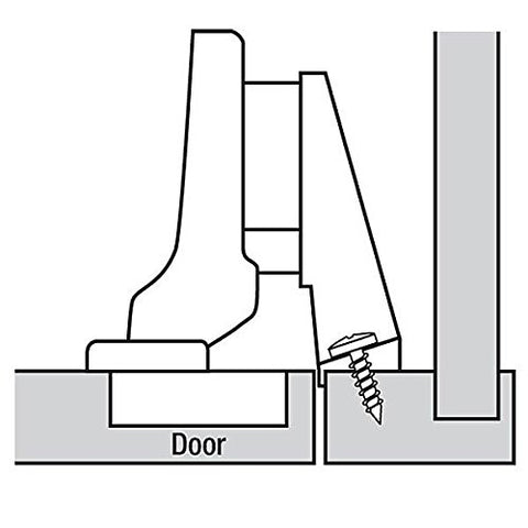 Pair of Blum Clip Top hinges (set of 2) ready to install for inset doors