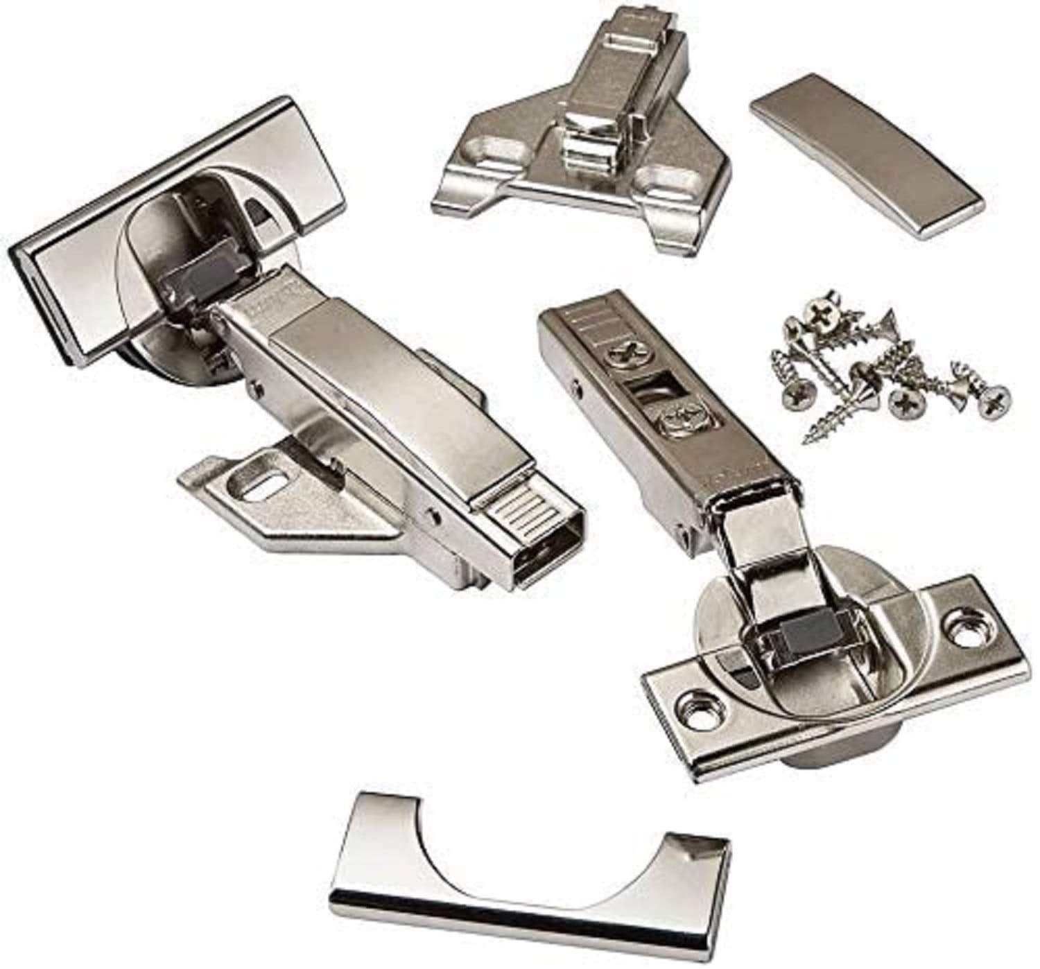 Blum CLIP top Blumotion hinges for face-frame cabinets with 110-degree opening, quiet self-close.