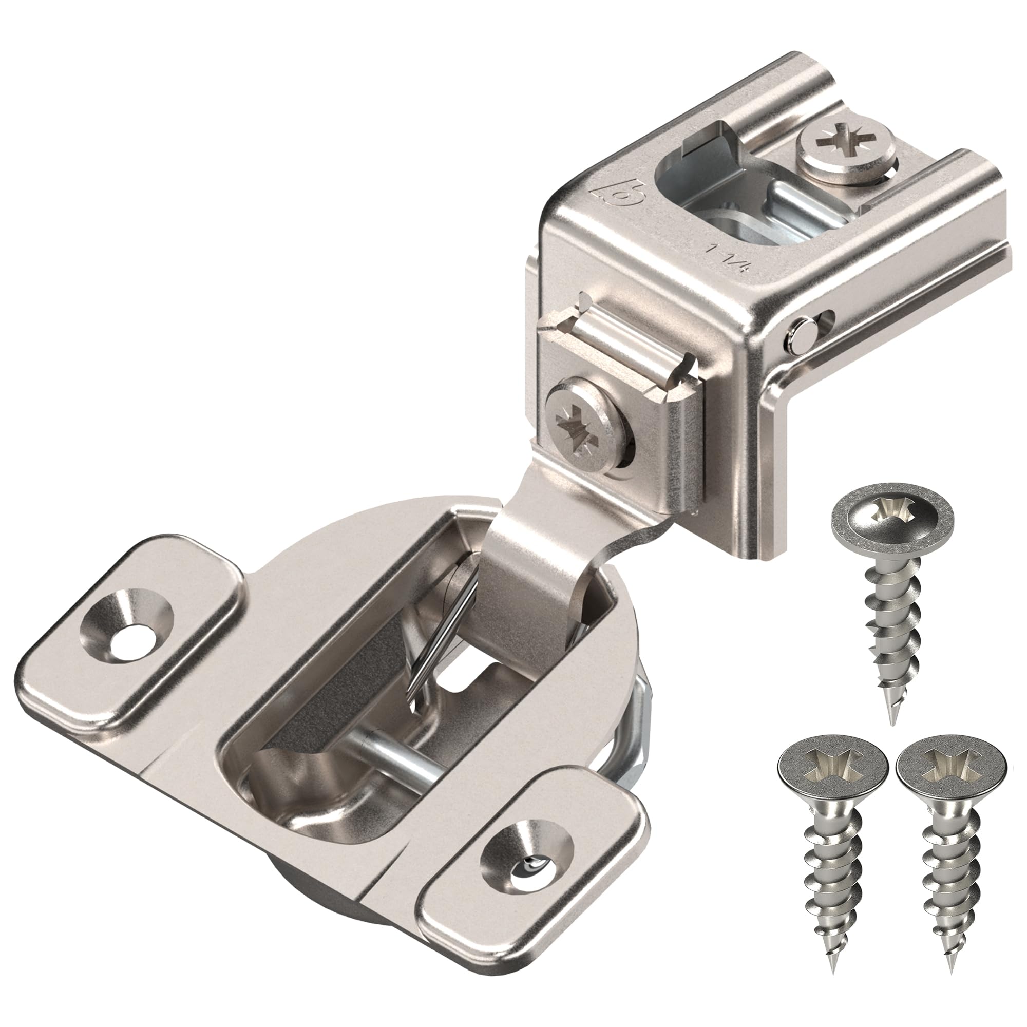 Blum Compact hinge with 110-degree opening for easy cabinet access