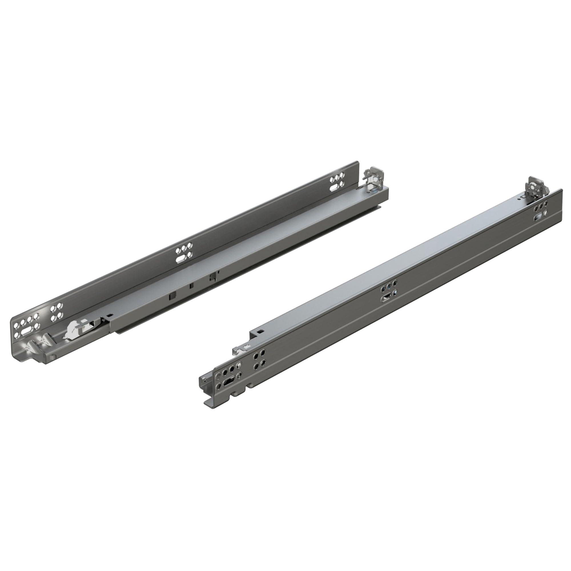 Blum Tandem Plus bottom-mount hole option adds installation flexibility.