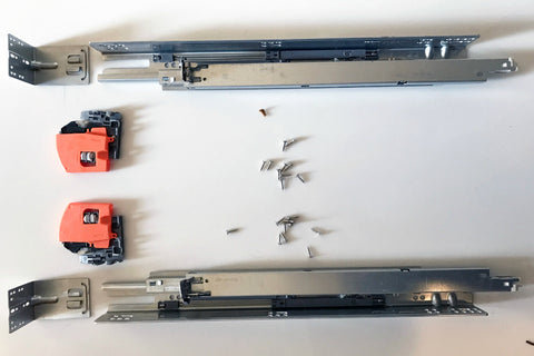 Rear brackets and screws are included for secure installation