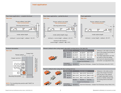 Soft closing reduces drawer slam with the Blum Tandem system