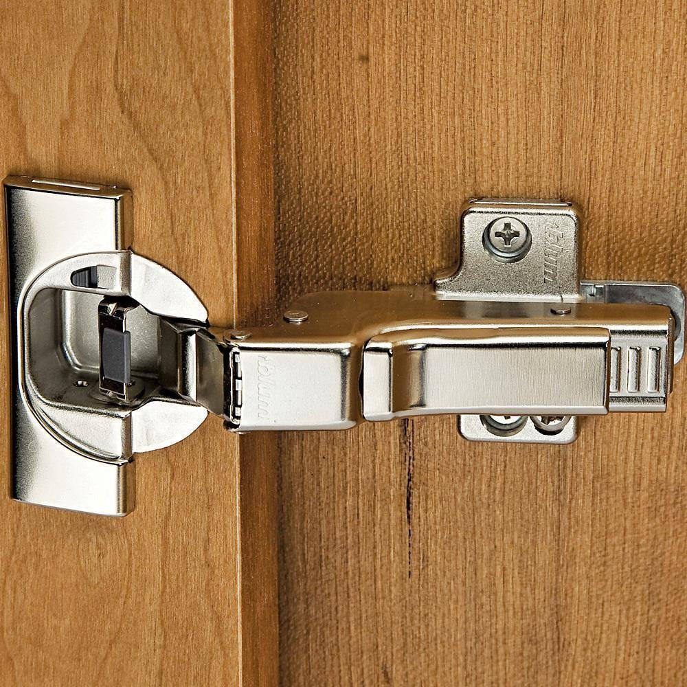 Blum Clip Top kit includes mounting plates and screws for easy installation