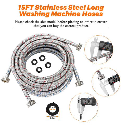 Blutoget braided stainless steel hose delivers strength and corrosion resistance.