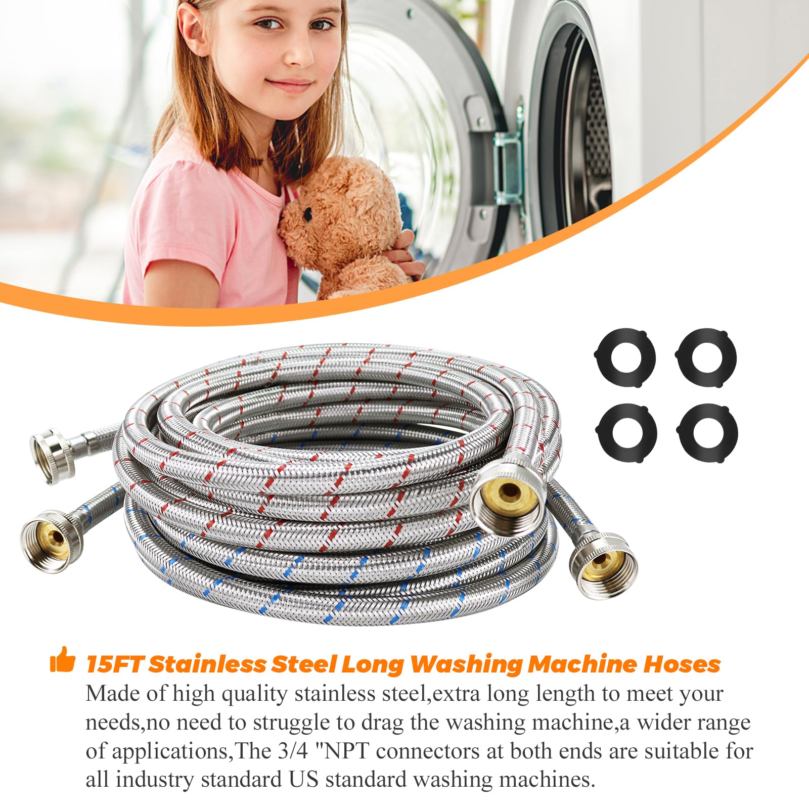 Blutoget extra washers improve seal performance and prevent leaks at joints.