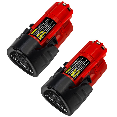 Bmcot 12V 4000mAh replacement battery front view for extended tool runtime