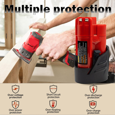 Bmcot Milwaukee 48-11-2411 side view for reliable on-site power