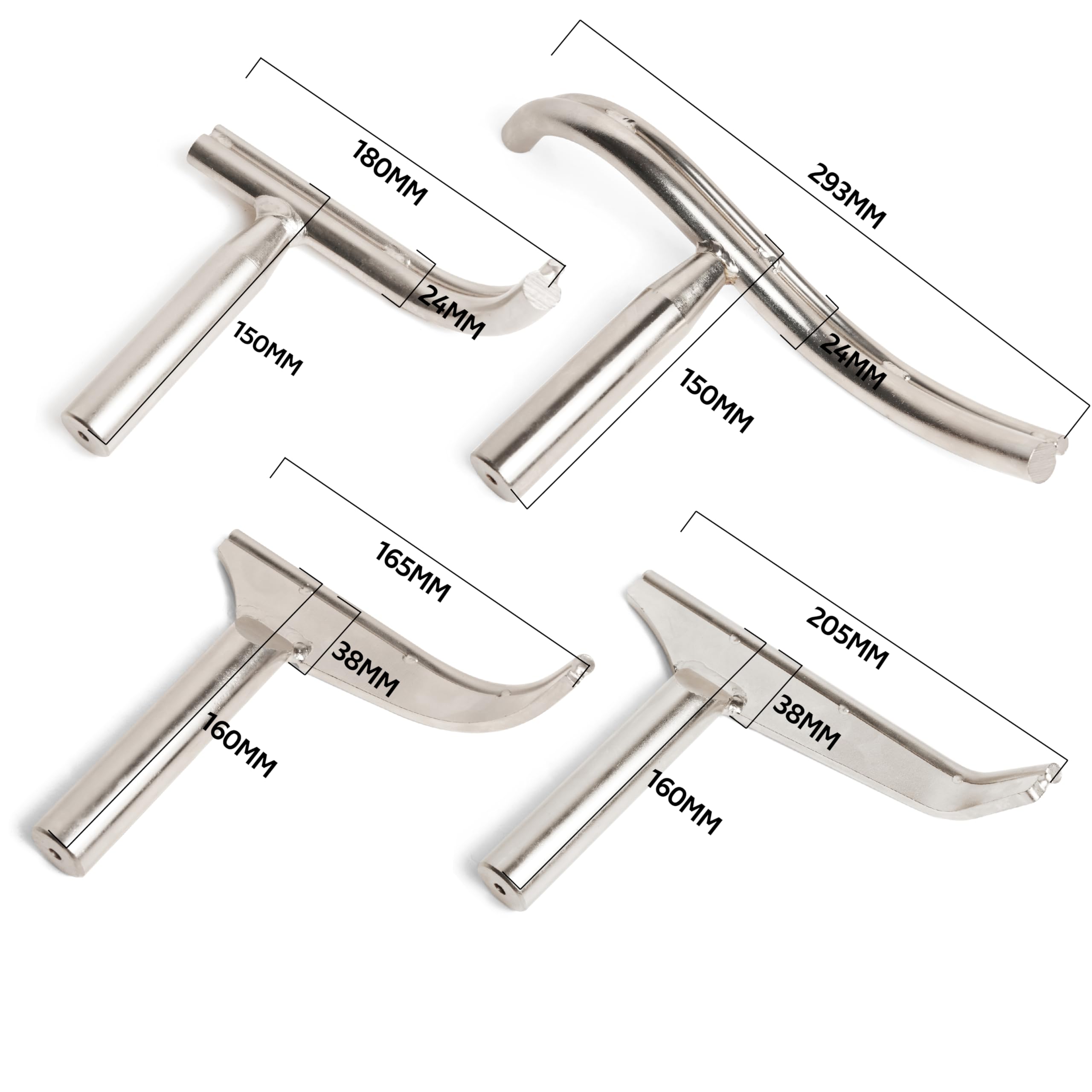BMWOOD 1-1/2in-radius curved toolrest enables deeper interior access.