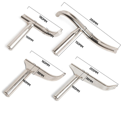 BMWOOD 1-1/2in-radius curved toolrest enables deeper interior access.