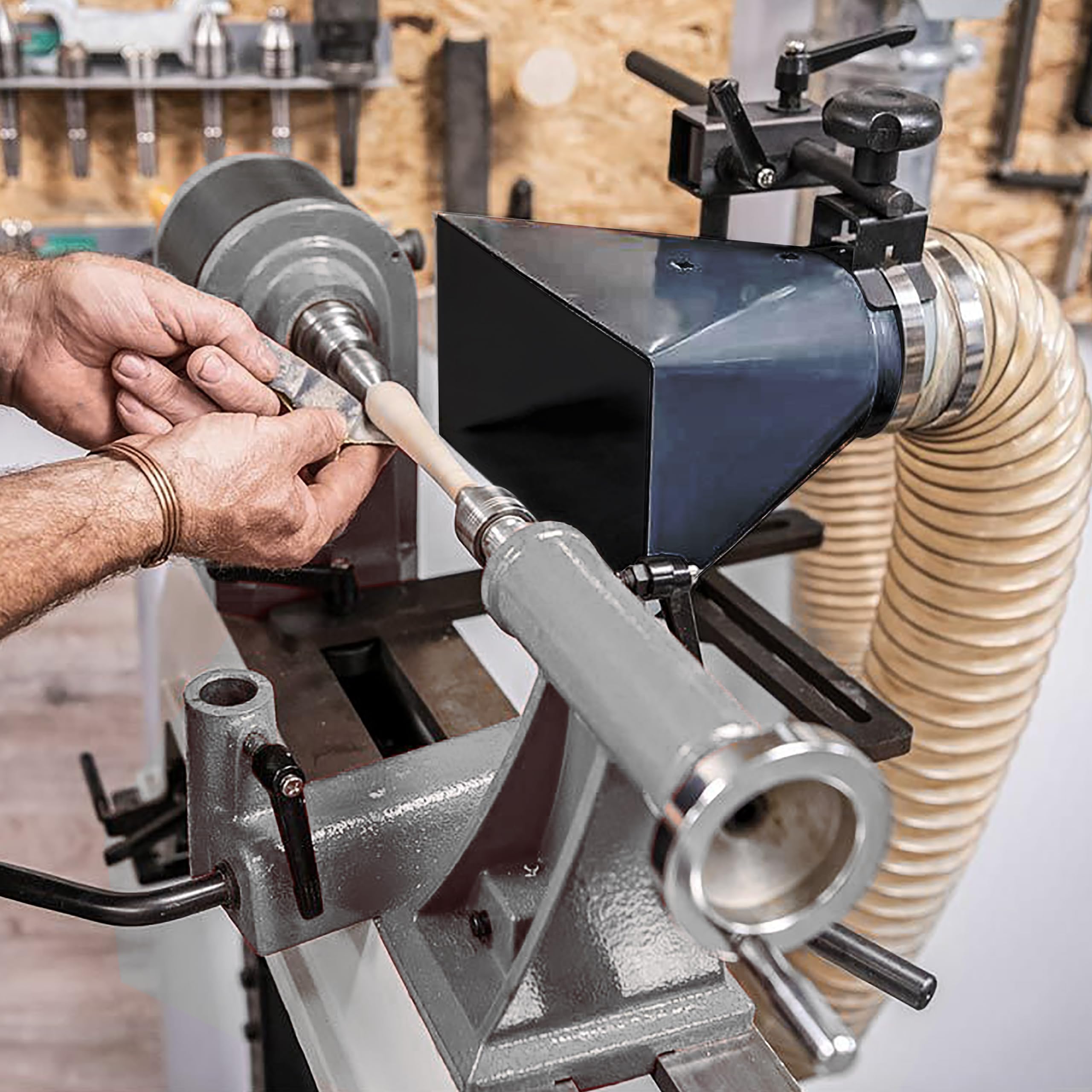 BMWOOD dust hood compact design makes storage easy between tasks.