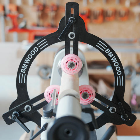 Easy clamp with pre-adjusted guide lock screw for quick, accurate work.
