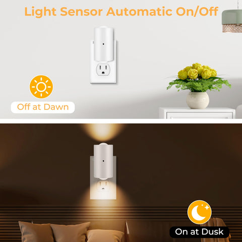 BMXKPO dusk-to-dawn sensor activates at dusk and deactivates at dawn