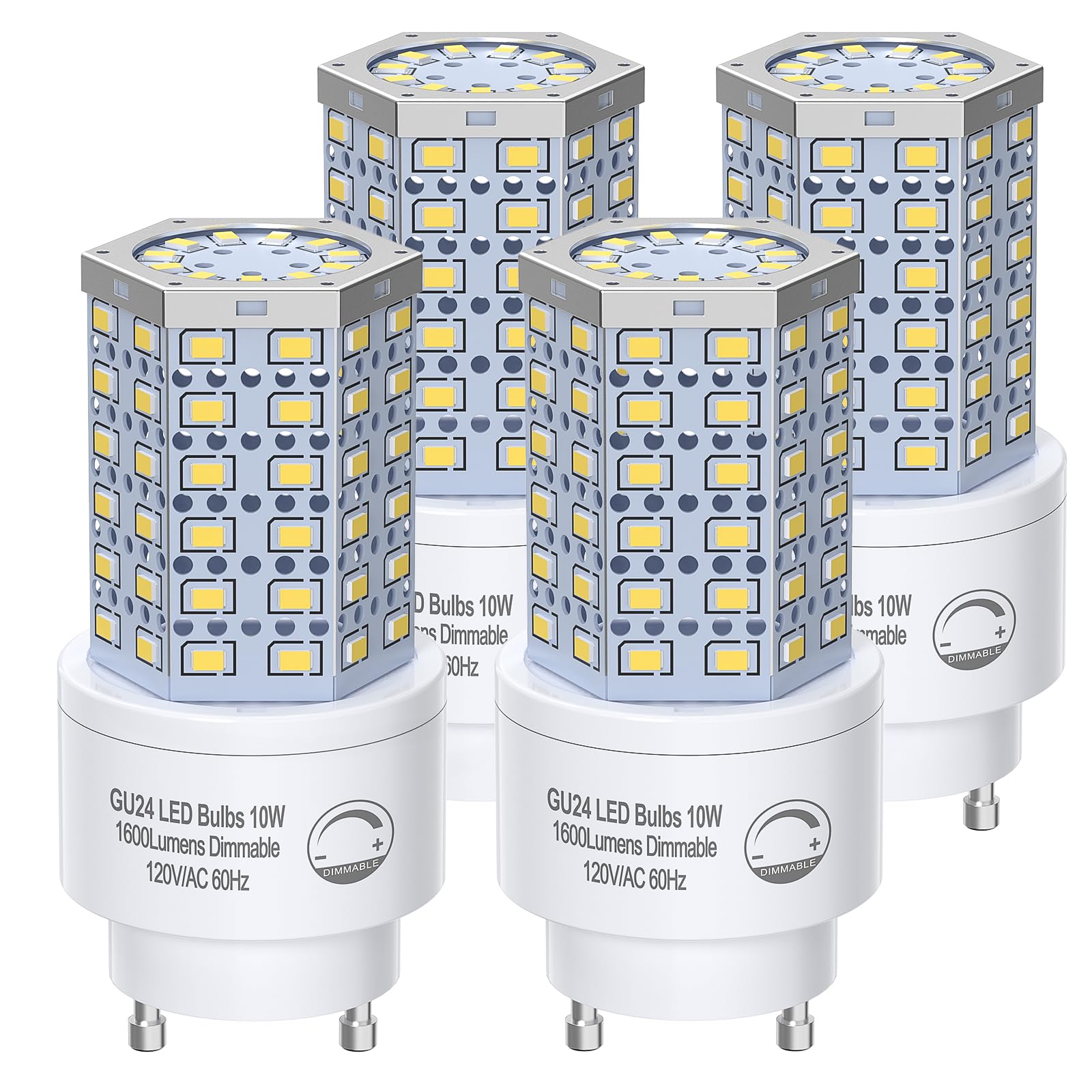 BMXKPO GU24 LED bulb 10W dimmable for energy-saving lighting in any room.