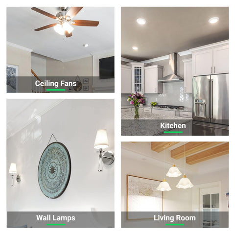 BMXKPO 4-pack set suits upgrades in kitchen, living room, and bedroom.