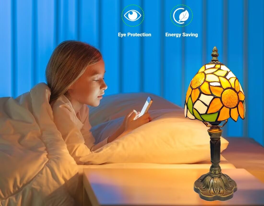 BMXKPO Lamp height 14.5 inches creates balanced bedside illumination.
