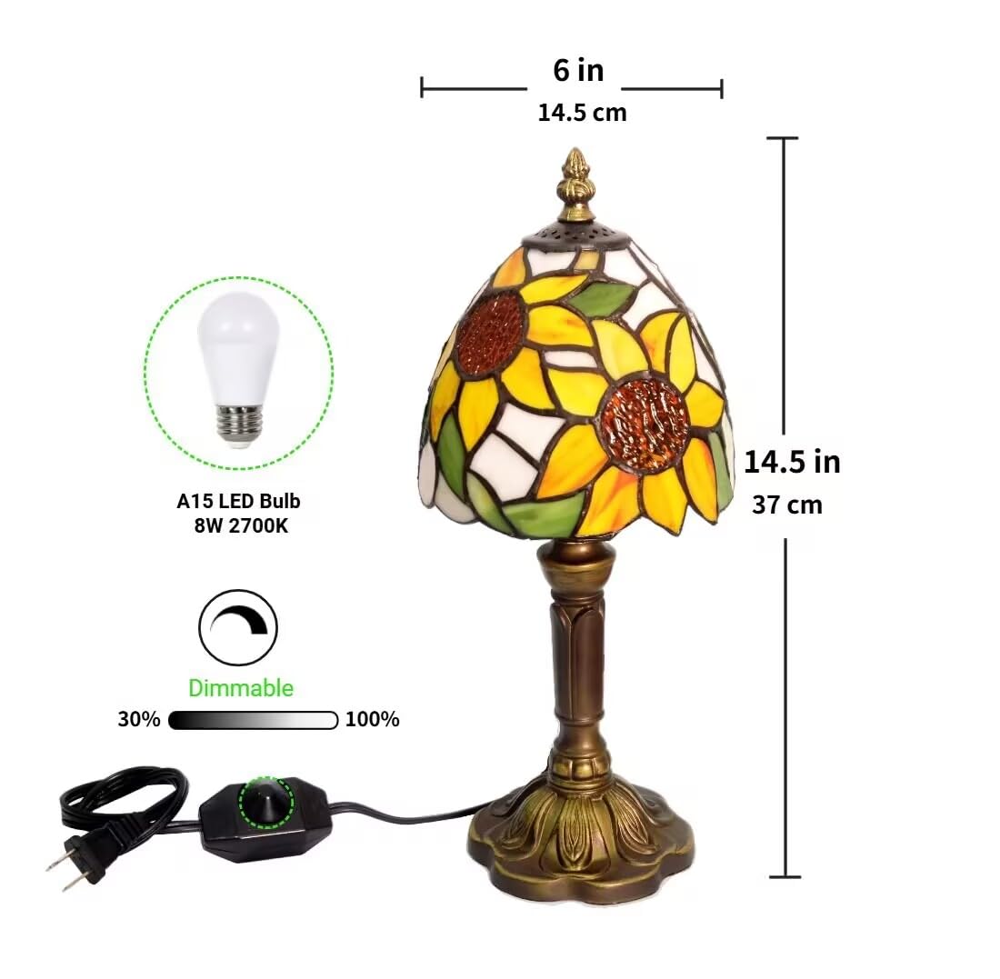 BMXKPO 6-inch shade diameter detail highlighting compact, elegant design.