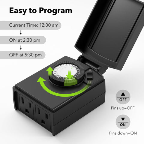 BN-LINK 6.8 inch cord ready for outdoor devices and decorative lighting