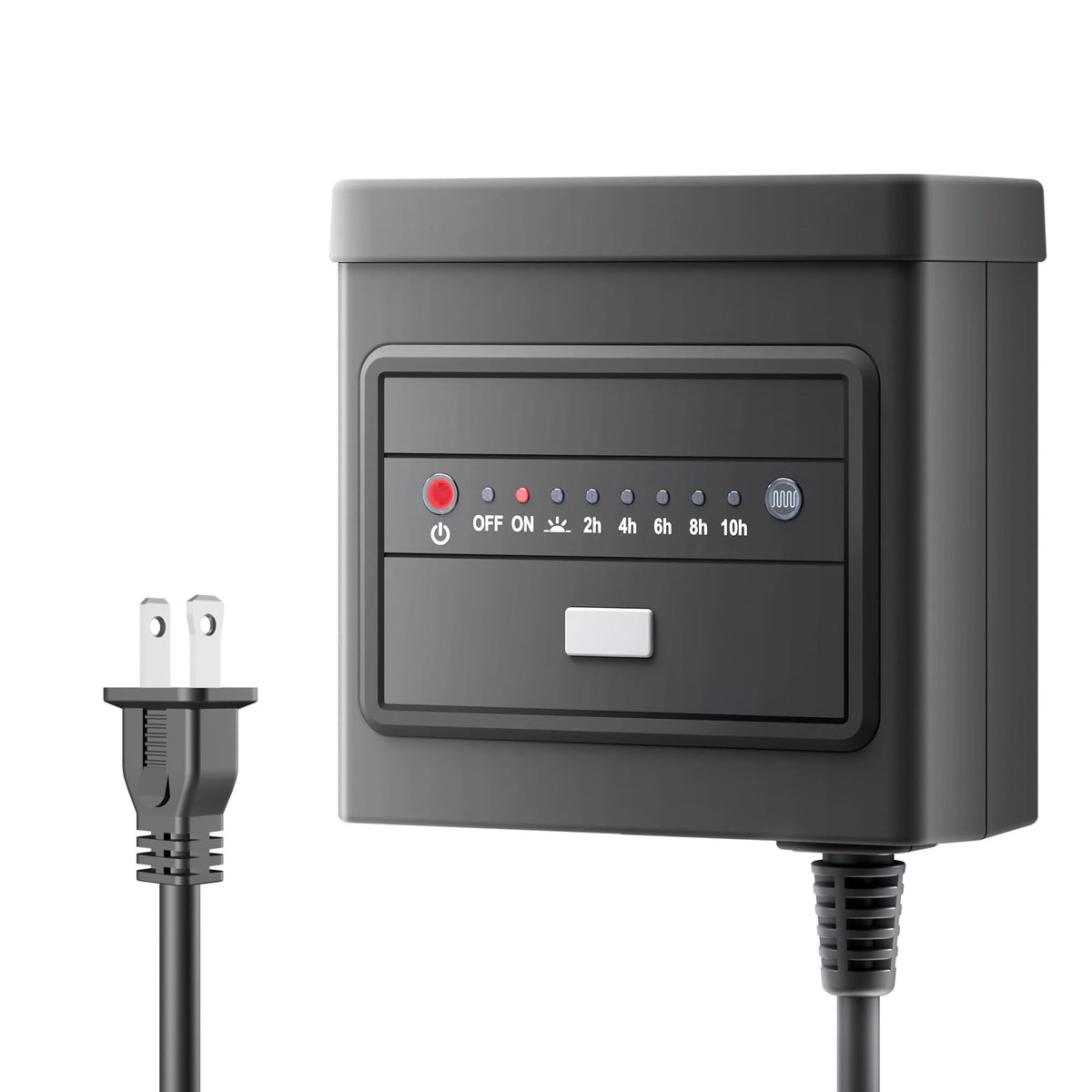 BN-LINK 60W outdoor transformer with dusk-to-dawn sensor powering landscape lighting.