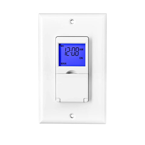 BN-LINK timer front view enables effortless auto lighting control
