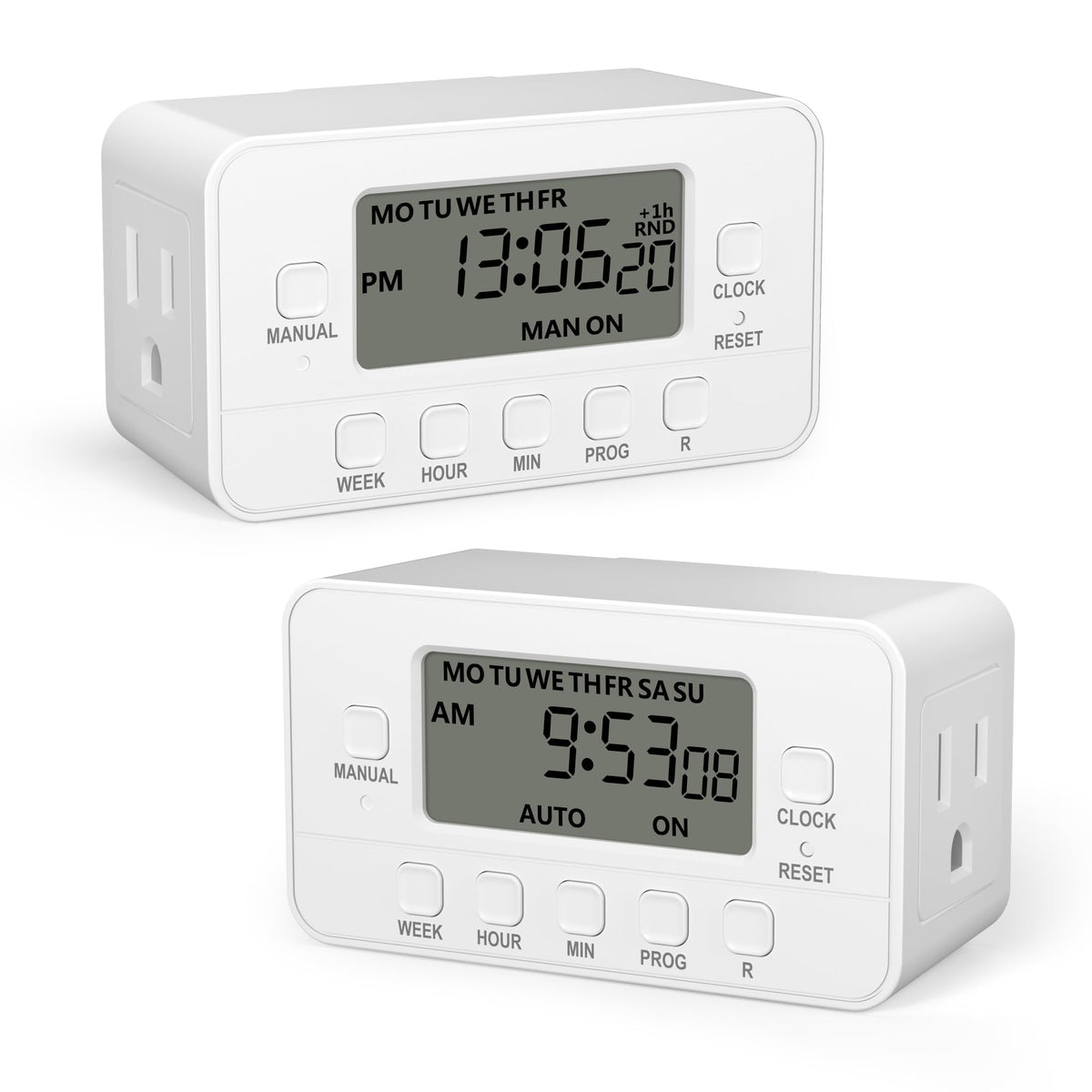 BN-LINK 7-Day Timer front view for flexible lighting schedules