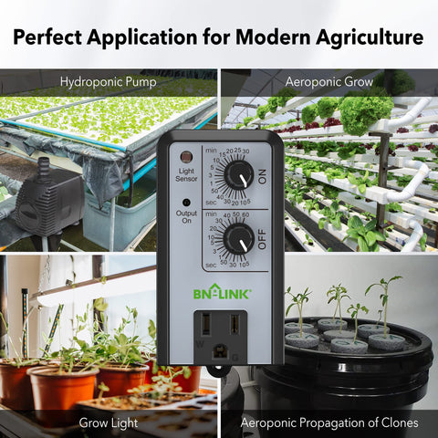 BN-LINK automation for hydroponics pump control in a compact unit