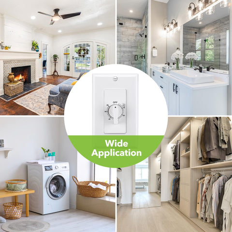 BN-LINK bathroom fan control in a utility space for practical use