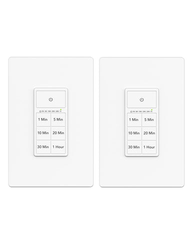 BN-LINK countdown timer switch for exhaust fan with six preset options