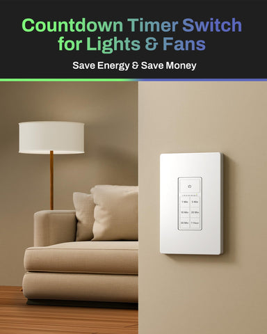 Two packs included for BN-LINK timer switch installation across rooms
