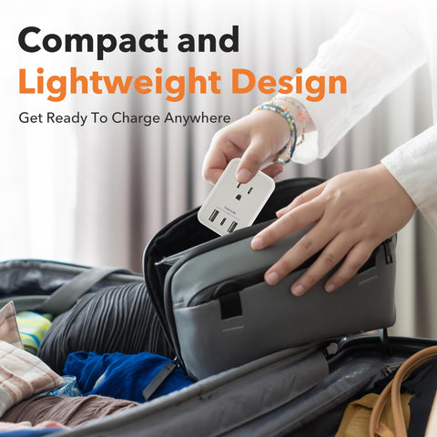 BN-LINK cruise-friendly outlet without surge protection or cord for shipboard use.