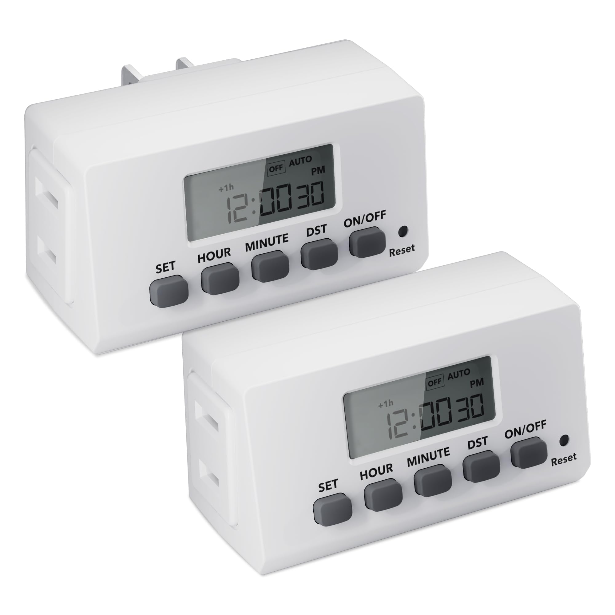 BN-LINK Indoor Digital Timer Outlet ETL Listed – 24-Hour Programmable ...