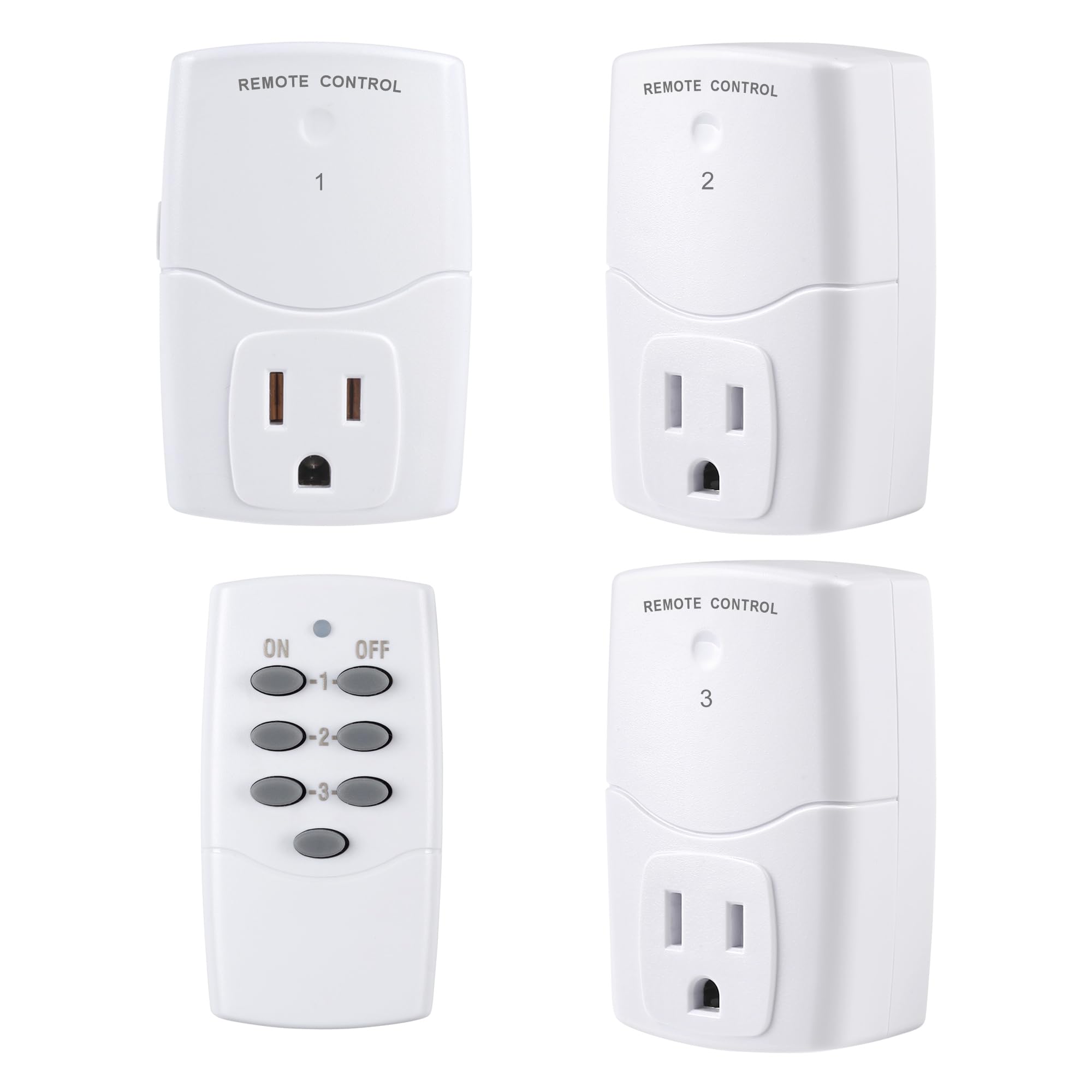 BN-LINK mini remote outlet kit front view for easy setup and control