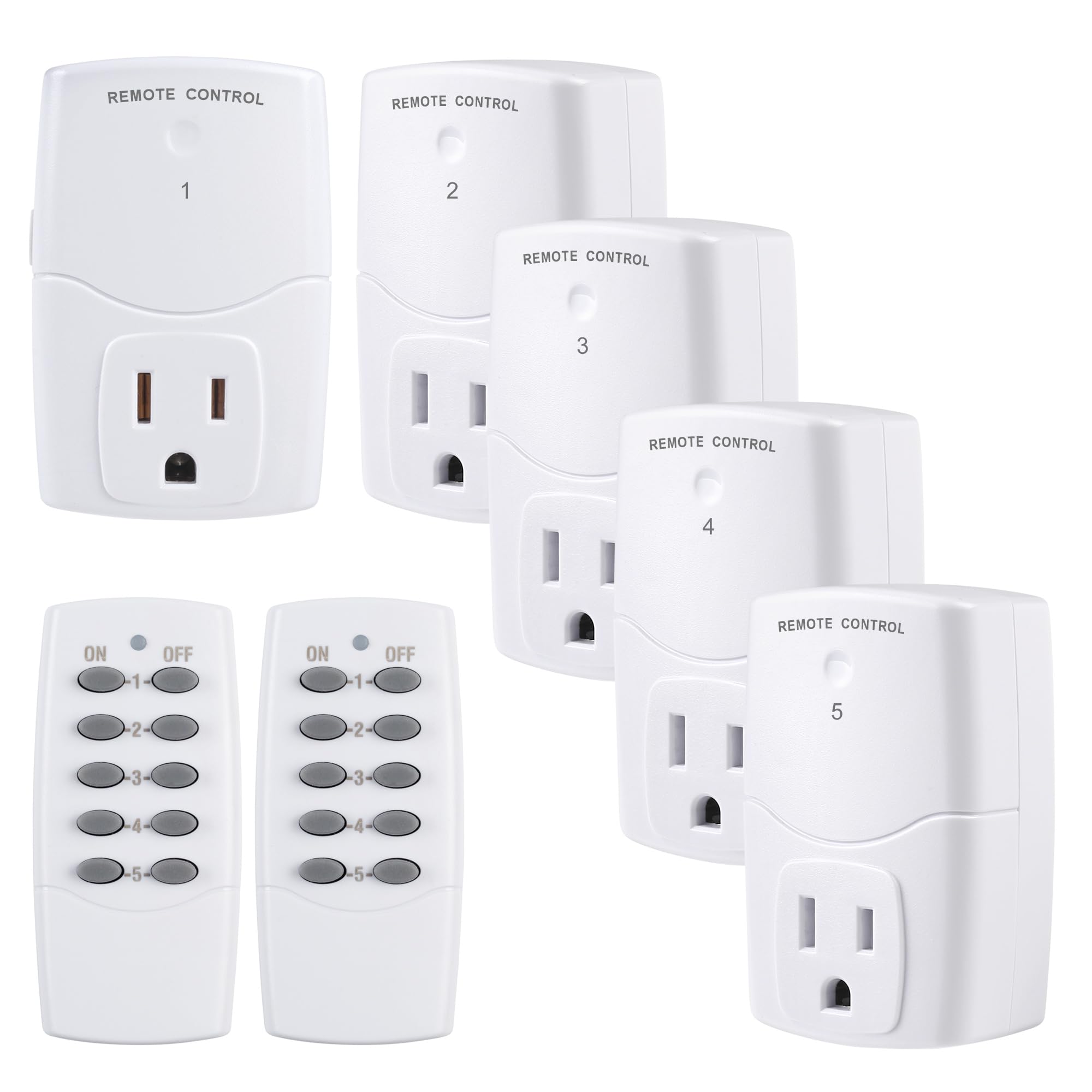BN-LINK mini wireless remote outlet kit showing plug-and-play setup for easy power control