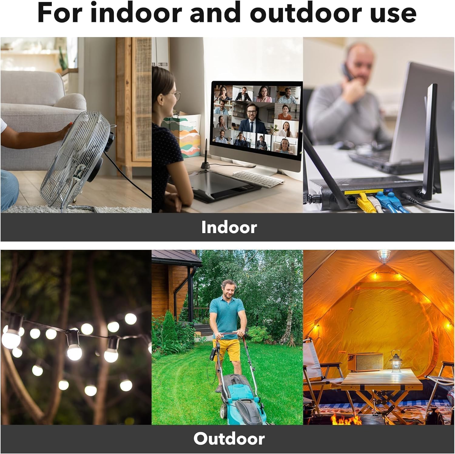BN-LINK 13A extension cord supports steady power across spaces.