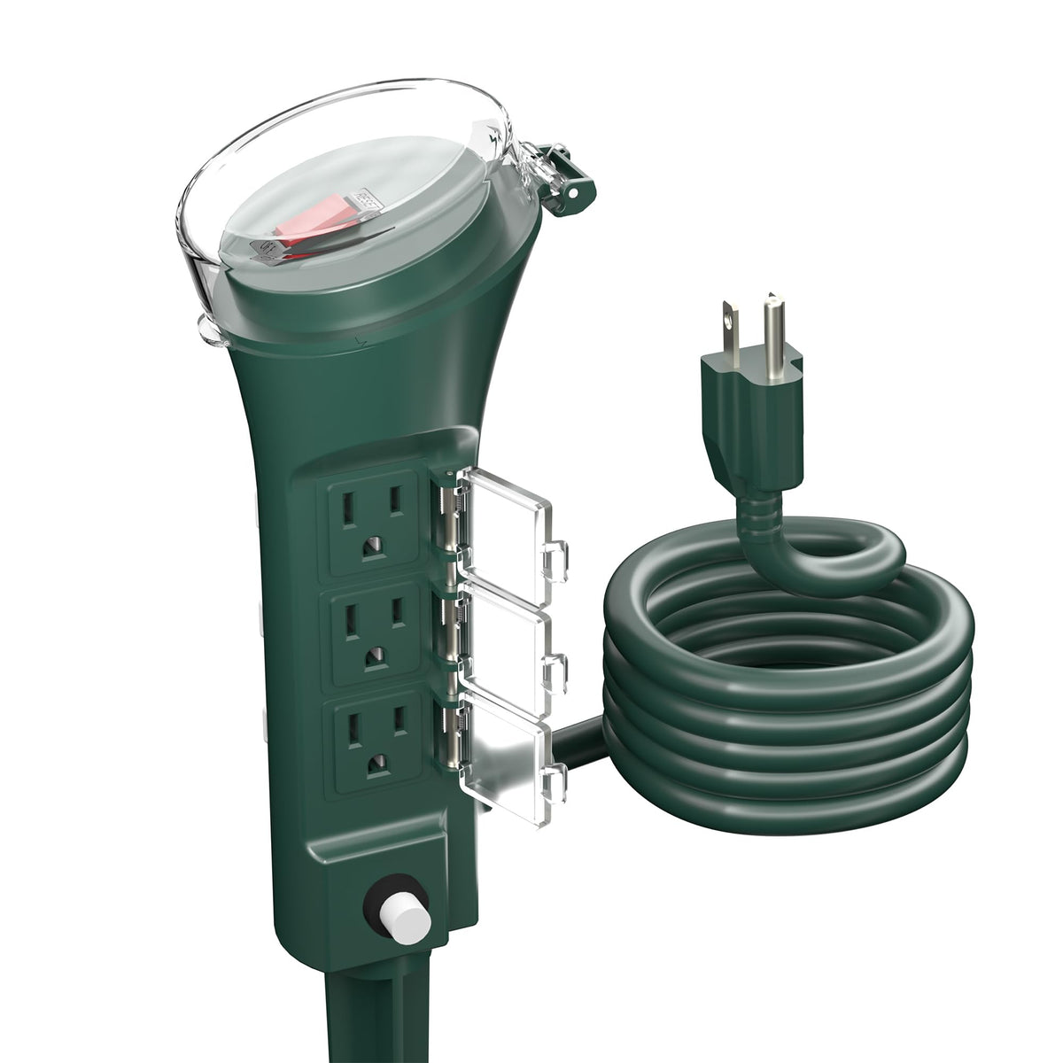 BN-LINK outdoor six outlet stake powering multiple devices with 6 ft extension