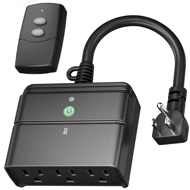 BN-LINK weatherproof wireless outlet for outdoor and indoor use.